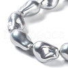 Electroplated Shell Pearl Beads Strands BSHE-G035-01A-01-3