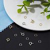 Beebeecraft 6Pcs 2 Color 925 Sterling Silver Spring Ring Clasps DIY-BBC0001-47-4