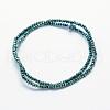 Electroplate Glass Beads Strands EGLA-J144-FP-A05-2