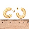 C-Shaped 304 Stainless Steel Stud Earrings EJEW-A125-11G-5