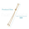 Rack Plating Adjustable Brass Slider Bracelets YS-TAC0001-14G-10