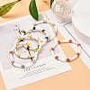 Disc Beads Stretch Bracelet for Teen Girl Women BJEW-JB06985-2