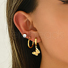 3 Pairs Butterfly Stainless Steel Earring Sets YL4741-2-3