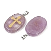 Natural Amethyst Pendants G-S392-01E-2
