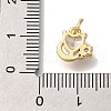 Rack Plating Brass Micro Pave Cubic Zirconia Charms KK-I720-68G-3
