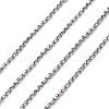 Non-Tarnish 3.28 Feet 304 Stainless Steel Rolo Chains X-CHS-K001-99D-1