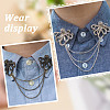 Octopus Alloy Charm Hanging Chains AJEW-GO00023-6