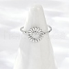 304 Stainless Steel Cuff Rings RJEW-D306-08P-5