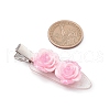 3Pcs 3 Colors Flower Alloy & Plastic Alligator Hair Clips PHAR-JH00132-3