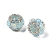 Resin Rhinestone Rondelle Beads OACR-S048-02B-1