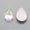 Acrylic Rhinestone Flat Back Cabochons GACR-Q010-10x14-16AB-2