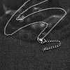 201 Stainless Steel Twisted Chain Necklaces NJEW-R023-09P-3