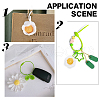 Sunflower Wool Braided Pendant Decorations AJEW-WH0258-857A-5
