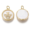 Brass Micro Pave Cubic Zirconia Pendants KK-R136-029-NF-2