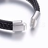 Leather Cord Bracelets BJEW-E345-09P-4
