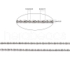 304 Stainless Steel Ball Chains CHS-A002D-1.5mm-2