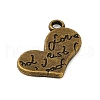 Tibetan Style Alloy Pendants TIBEP-R197-AB-FF-2