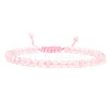 Adjustable Women's Rose Quartz Beaded Bracelet CN3407-48-1
