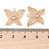 Brass Micro Pave Clear Cubic Zirconia Pendant KK-Q816-17G-3