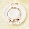 Alloy Enamel European Beads Charm Bracelets BJEW-F495-18G-1