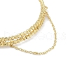 Brass Adjustable Beaded Bracelets Making KK-U020-19G-2