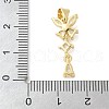 Brass Micro Pave Cubic Zirconia Pendants KK-K298-50G-3