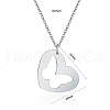 Non-Tarnish Stainless Steel Pendant Necklaces FZ5872-2-4