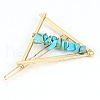 Alloy Vintage Hair Barrettes PW-WG8BF5F-08-1