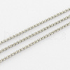 Tarnish Resistant Unwelded 304 Stainless Steel Rolo Chains CHS-R006-3mm-02-1