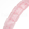 Natural Rose Quartz Gemstone Stretch Bracelets BJEW-F406-B04-3