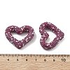 Heart Shape Polymer Clay Rhinestone Beads CLAY-NH0001-09B-09-2