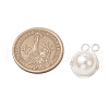 Shell Pearl Copper Wire Wrapped Round Pendants PALLOY-JF03607-02-2