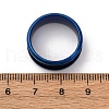201 Stainless Steel Grooved Finger Ring Settings STAS-TAC0001-10A-L-3