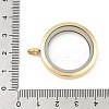 304 Stainless Steel Floating Locket Pendants STAS-E443-41G-02-3
