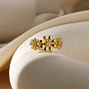 304 Stainless Steel Adjustable Cuff Rings for Women RJEW-B131-01A-1