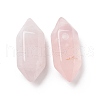 Natural Rose Quartz Double Terminal Pointed Pendants G-C007-02A-12-2