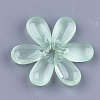 Transparent Spray Painted Glass Charms GLAA-S183-03D-1