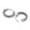 316 Surgical Stainless Steel Hoop Earrings EJEW-D096-09O-AS-2