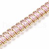 Cubic Zirconia Classic Tennis Bracelet X-ZIRC-S067-073G-NF-2