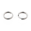 Non-Tarnish 304 Stainless Steel Split Rings X-STAS-N092-171D-01P-2