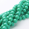Natural Mashan Jade Round Beads Strands X-G-D263-10mm-XS15-1