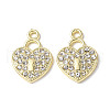 Rack Plating Alloy Rhinestone Pendants PALLOY-M203-09LG-2
