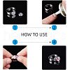 Tarnish Resistant Adjustable 304 Stainless Steel Pad Ring Settings STAS-I088-I-01P-5