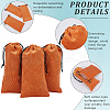 Beebeecraft 12Pcs Velvet Glasses Storage Drawstring Bag ABAG-BBC0001-16F-6