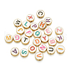 Alloy Enamel Letter Beads ENAM-CJ0001-24-9