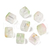 Frosted Glass Beads with Golden Glitter Powder X1-DGLA-NH001-8mm-01E-1