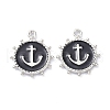 Eco-Friendly Stainless Steel Enamel Pendants STAS-C031-02P-2