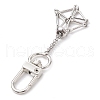 304 Stainless Steel Empty Stone Holder Chain Pouch Pendant Decorations HJEW-JM01887-02-4