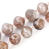 Natural Multi-Moonstone Beads Strands G-G182-B04-05-2