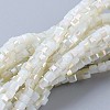 Electroplate Glass Beads Strands X-EGLA-F121-HR-B01-1